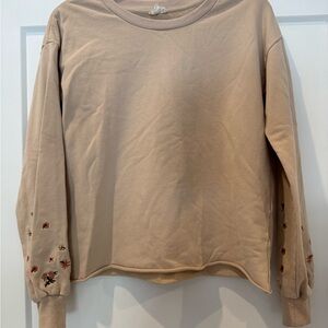 Hem & Thread Tan Knit Top